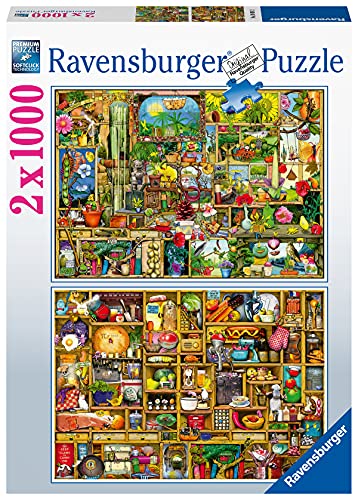 Ravensburger Puzzle 89691 - Colin Thompson - 2 x 1000 Teile Puzzle für Erwachsene und Kinder ab 14 Jahren, 2-in-1 mit Motiven von Colin Thompson [Exklusiv bei Amazon]