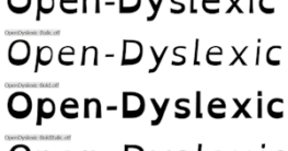 OpenDyslexic font schriftart